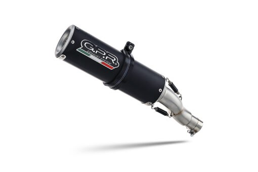 Scarico GPR compatibile con  Kawasaki Z 650 2023-2025, M3 Black Titanium, Scarico completo omologato per il rumore,fornito con db killer,catalizzatore conforme alla revisione e collettore