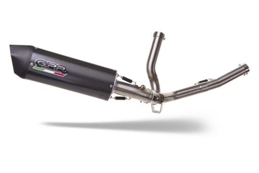 Scarico GPR compatibile con  Suzuki V-Strom 650 2021-2025, Furore Evo4 Poppy, Scarico semi-completo omologato,fornito con db killer estraibile,catalizzatore e collettore