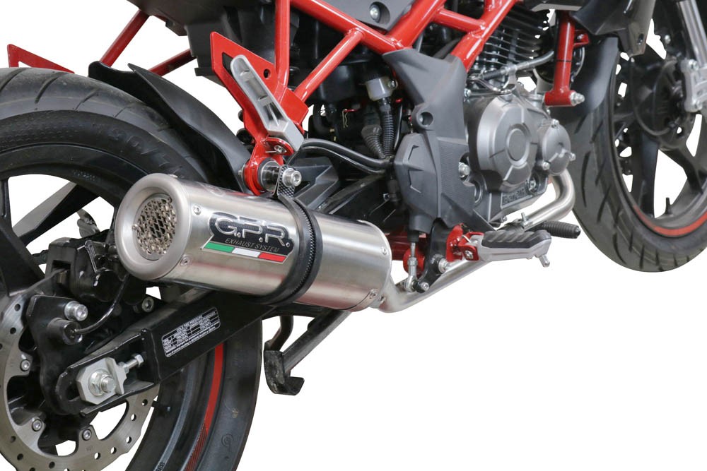 Scarico GPR Benelli Bn 125 2018/2020 e4 Scarico completo omologato e catalizzato M3 Inox - immagine 9