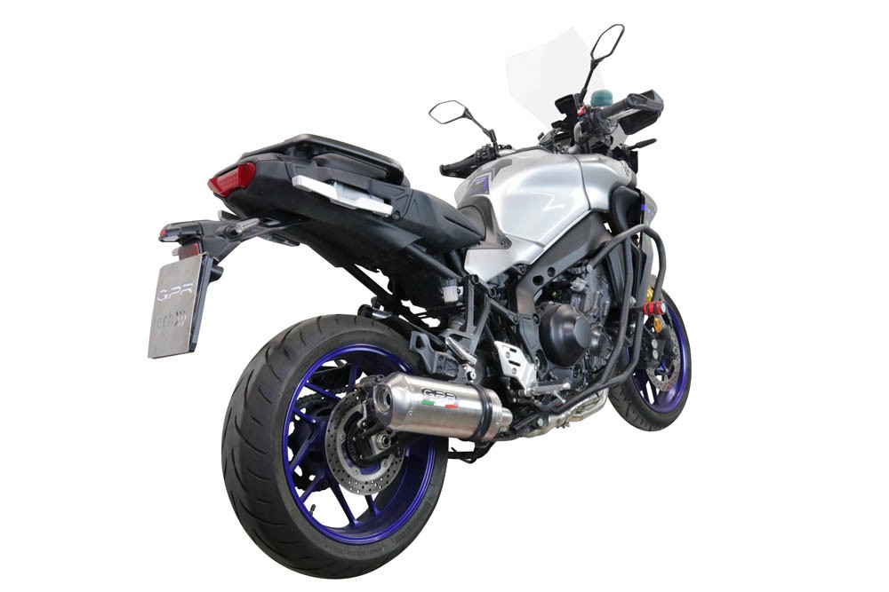 Scarico GPR Yamaha Mt-09 Tracer 900 Fj-09 Tr 2021/2023 e5 Scarico completo omologato e catalizzato Satinox - immagine 9