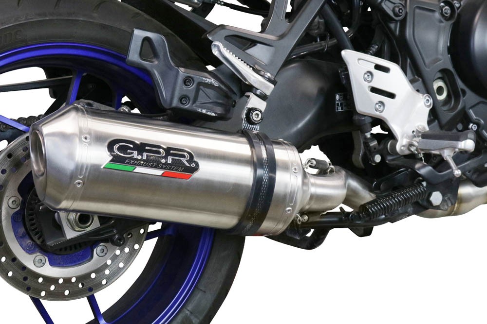 Scarico GPR Yamaha Mt-09 Tracer 900 Fj-09 Tr 2021/2023 e5 Scarico completo omologato e catalizzato Satinox - immagine 10