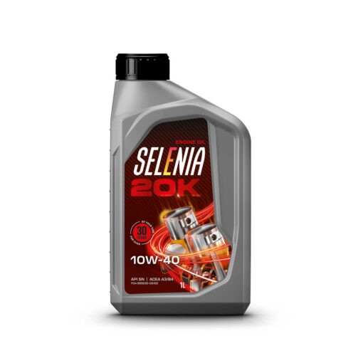 SELENIA 20K 10W-40 – Olio Motore Sintetico per FCA, Stellantis e Altri Marchi