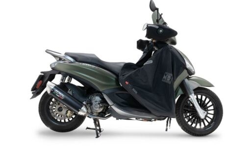 Scarico GPR compatibile con  Piaggio Beverly 300 I.E. ABS - S - Police  2016-2020, Furore-X Scooter, Scarico completo omologato,fornito con db killer estraibile e collettore