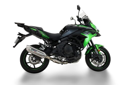 Scarico GPR compatibile con  Kawasaki Versys 650 2023-2025, Furore-X Acciaio Inox, Scarico completo omologato per il rumore,fornito con db killer,catalizzatore conforme alla revisione e collettore