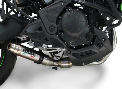 Scarico GPR compatibile con  Kawasaki Z 650 RS 2024-2025, Deeptone Inox, Scarico completo racing,fornito con collettore specifico, non legale per uso stradale