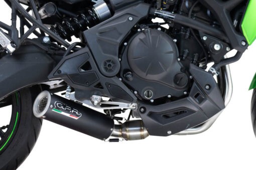 Scarico GPR compatibile con  Kawasaki Z 650 RS 2024-2025, M3 Black Titanium, Scarico completo racing, fornito con db killer estraibile e collettore, non conforme per uso stradale