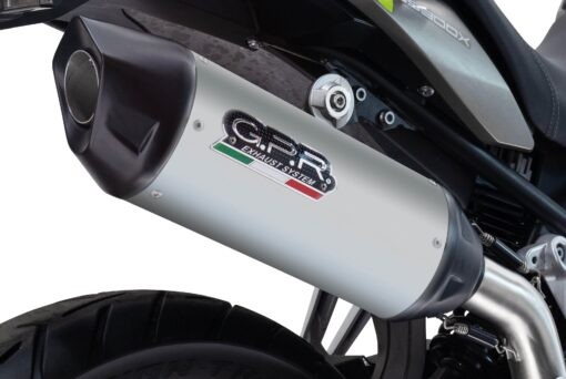 Scarico GPR compatibile con  Suzuki V-STROM DL 800 DE - SE 2023-2025, Furore-X Titanio, Scarico omologato, silenziatore con db killer estraibile e raccordo specifico