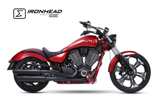 Scarico IXIL - SLIP ON (UPPER MUFFLER) - IRONHEAD ROUND BLACK - VICTORY VEGAS - HAMMER 06-16