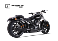Alternative view of Scarico IXIL - SLIP ON (LOWER MUFFLER) - IRONHEAD ROUND BLACK - H-D SOFTAIL BREAKOUT 2013-2016