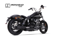 Alternative view of Scarico IXIL - SLIP ON (LOWER MUFFLER) - IRONHEAD ROUND BLACK - H-D DYNA STREET BOB 2006-2016