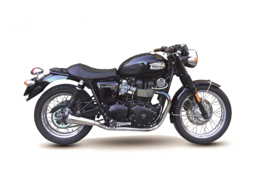 Scarico IXIL - SLIP ON (RIGHT MUFFLER) - IRONHEAD CONICAL MATT INOX - TRIUMPH BONNEVILLE - T100  865