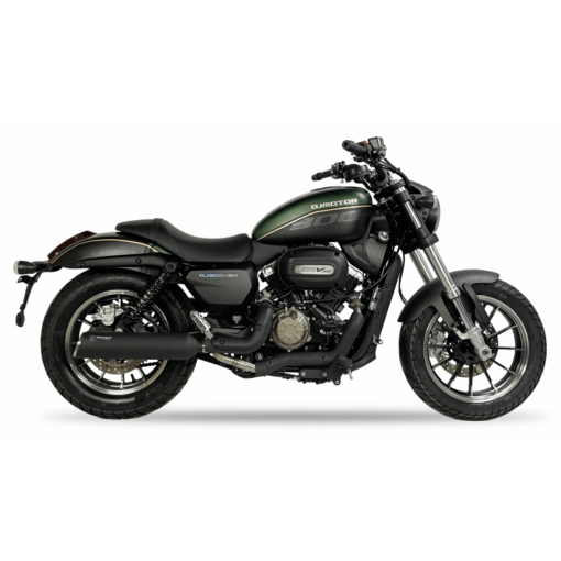 Scarico IXIL - SLIP ON - IRONHEAD ROUND BLACK - QJ MOTOR SRV 300