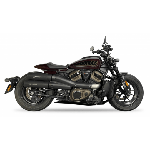 Scarico IXIL - SLIP ON - IRONHEAD ROUND BLACK - H-D SPORTSTER S 1250 2021-2024 (RA1)