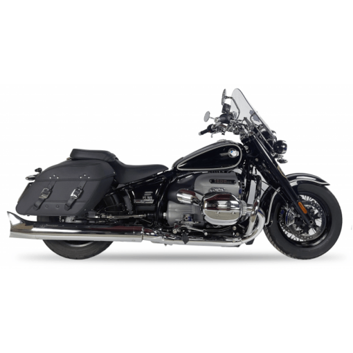 Scarico IXIL - SLIP ON (LEFT MUFFLER) - IRONHEAD ROUND CHROME - BMW R 18 B / TRANSCONTINENTAL / ROCTANE (RH18 RH18R) - (cod. HB5107SC)