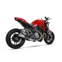 Alternative view of Scarico IXIL - SLIP ON - DOUBLE SLASHED CONE XTREM BLACK - DUCATI M 821 MONSTER 17-20 (MH)