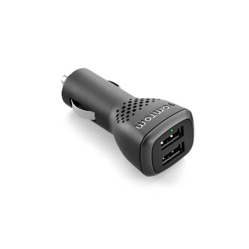 TomTom Caricabatteria Auto da 2.4A - Doppia Porta USB ad Alta Velocità