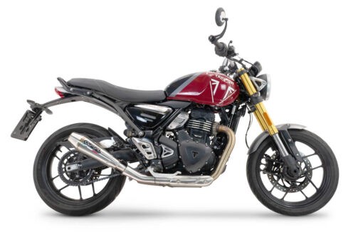 Scarico GPR compatibile con  Triumph Scrambler 400 X 2023-2025, Ultracone, Scarico omologato, silenziatore con db killer estraibile e raccordo specifico