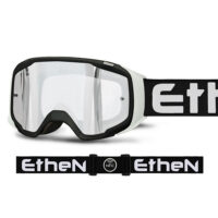 Ethen GP0607 – Maschera Off-Road Nera/Bianca Ultra Leggera