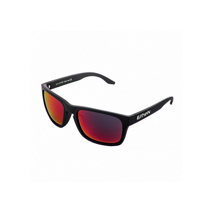 Ethen ICO111 – Occhiali Ice Nero Mat con Lente Rossa