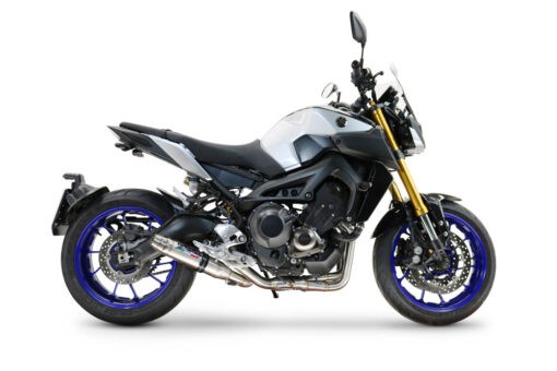 Scarico GPR compatibile con  Yamaha Mt-09 2014-2020, Deeptone Inox, Scarico completo racing, fornito con db killer estraibile e collettore, non legale per uso stradale