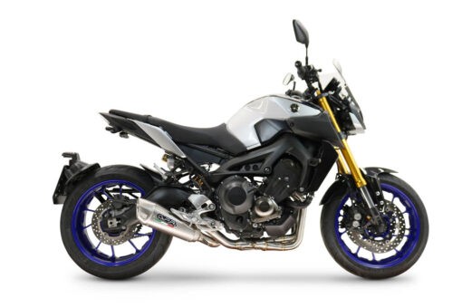 Scarico GPR compatibile con  Yamaha Mt-09 2014-2020, GP-Revo Titanium, Scarico completo omologato per il rumore,fornito con db killer,catalizzatore conforme alla revisione e collettore