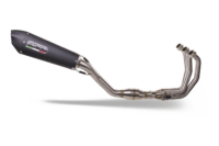 Scarico GPR compatibile con  Triumph Daytona 660 2023-2025, New Grand Prix Evo Black Titanium, Scarico completo omologato,fornito con db killer estraibile,catalizzatore e collettore