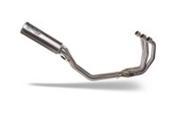 Scarico GPR compatibile con  Triumph Trident 660 2021-2024, M3 Titanium Natural, Scarico completo omologato,fornito con db killer estraibile,catalizzatore e collettore