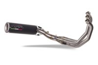 Scarico GPR compatibile con  Triumph Trident 660 2021-2024, M3 Black Titanium, Scarico completo omologato,fornito con db killer estraibile,catalizzatore e collettore