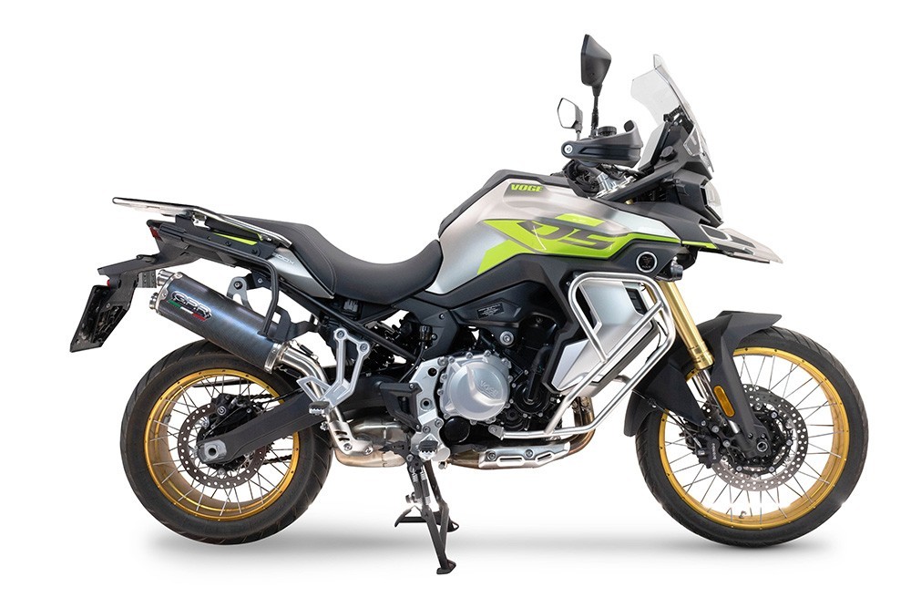 Scarico GPR compatibile con Voge 900DSX 2024-2025, Dual Poppy, Scarico omologato, silenziatore con db killer estraibile e raccordo specifico - immagine 4