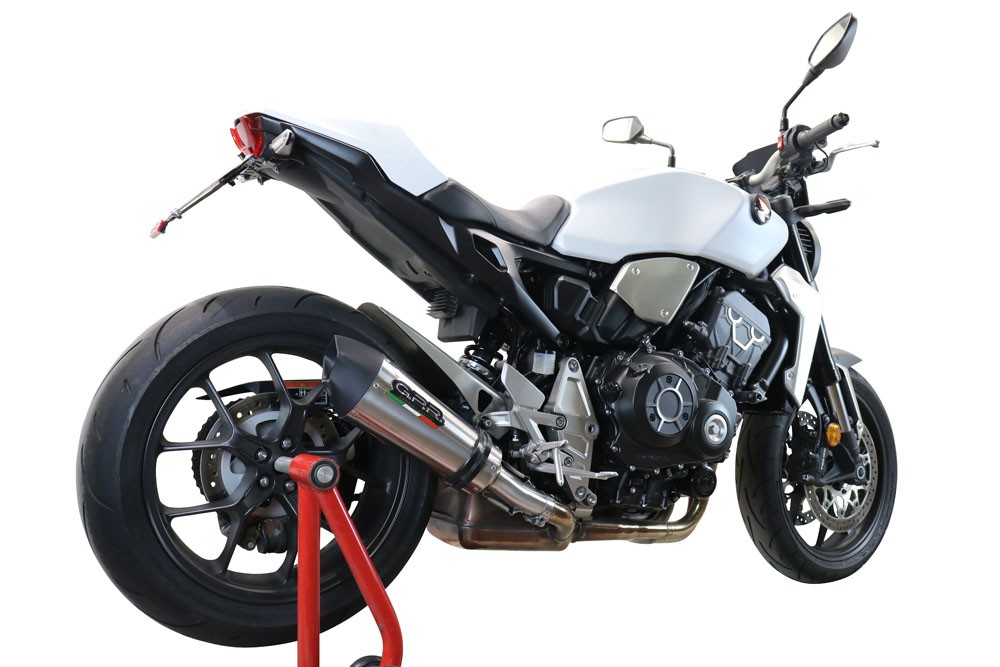 Scarico GPR compatibile con Honda Cb 1000 R 2021-2024, New Grand Prix Evo Titanium, Scarico omologato, silenziatore con db killer estraibile e raccordo specifico - immagine 4