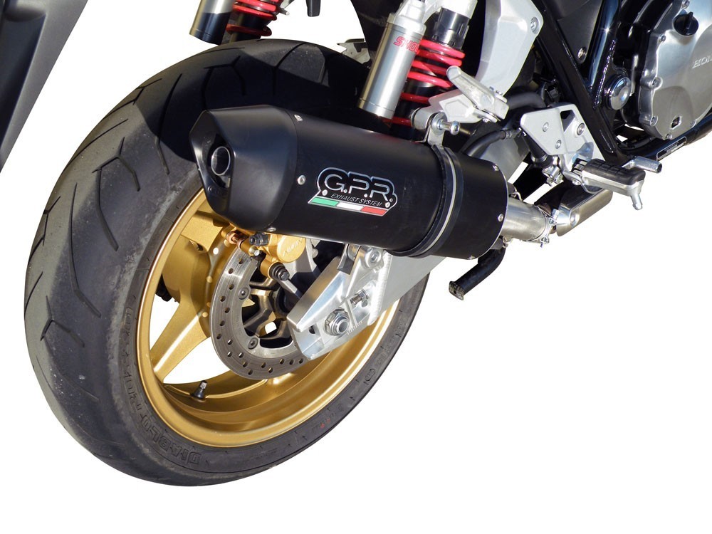 Scarico GPR compatibile con Honda Cb 1300 2003-2012, Furore Nero, Scarico omologato, silenziatore con db killer estraibile e raccordo specifico - immagine 7