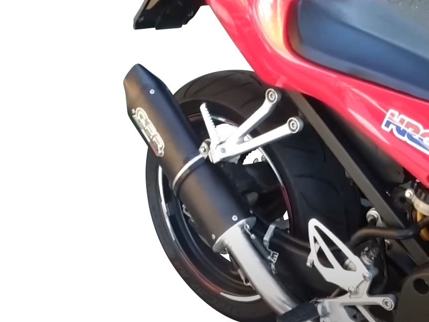 Scarico GPR compatibile con Honda Cbf 500 2004-2007, Furore Nero, Terminale di scarico omologato,fornito con db killer estraibile,catalizzatore e raccordo specifico - immagine 7