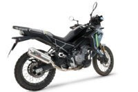 Alternative view of Scarico GPR compatibile con  Cf Moto 450 MT 2024-2025, Satinox , Scarico omologato, silenziatore con db killer estraibile e raccordo specifico