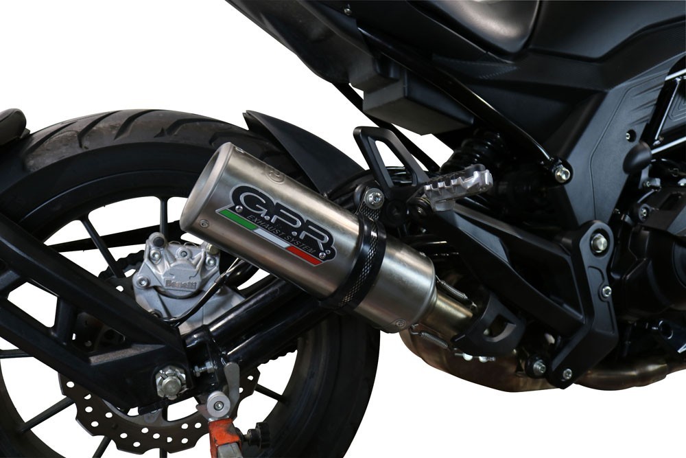Scarico GPR compatibile con Benelli 502 C 2021-2024, M3 Inox , Scarico omologato, silenziatore con db killer estraibile e raccordo specifico - immagine 8