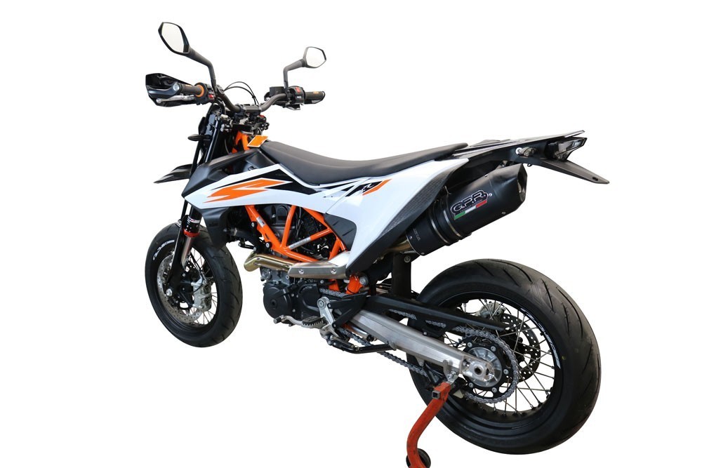 Scarico GPR compatibile con Ktm Smc 690 R 2021-2024, Furore Nero, Terminale di scarico Racing, con raccordo specifico e db killer estraibile, non conforme per uso stradale - immagine 7