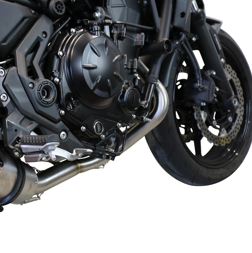 Scarico GPR compatibile con Kawasaki Z 650 2021-2022, Satinox, Scarico completo omologato,fornito con db killer estraibile,catalizzatore e collettore - immagine 5