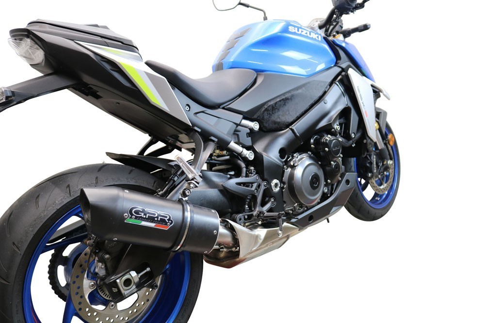 Scarico GPR compatibile con Suzuki Gsx-S 1000 GT 2021-2025, Furore Evo4 Nero, Scarico omologato, silenziatore con db killer estraibile e raccordo specifico - immagine 8