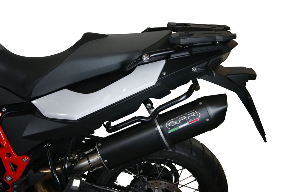 Scarico GPR compatibile con Bmw F 800 Gs 2016-2018, Furore Evo4 Nero, Scarico omologato, silenziatore con db killer estraibile e raccordo specifico - immagine 7