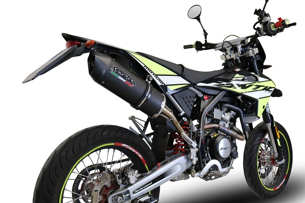 Scarico GPR compatibile con Fantic Motor 125 M Performance 2019-2020, Furore Nero, Scarico omologato, silenziatore con db killer estraibile e raccordo specifico - immagine 8