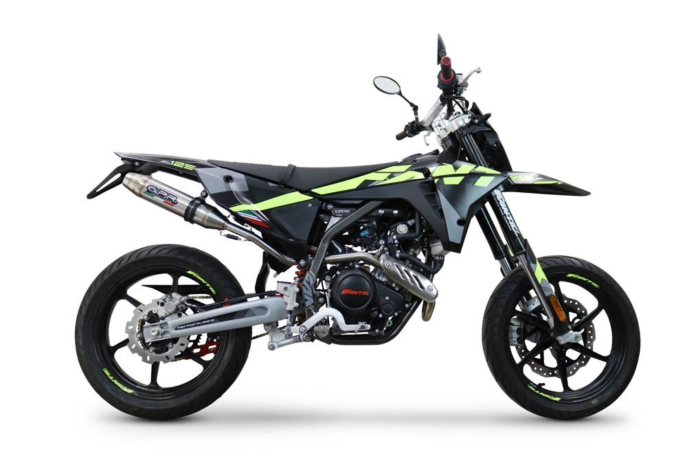 Scarico GPR compatibile con Fantic Motor XEF 125 2025-2026, Deeptone Inox, Terminale di scarico omologato, fornito con db killer estraibile, catalizzatore e raccordo specifico - immagine 7