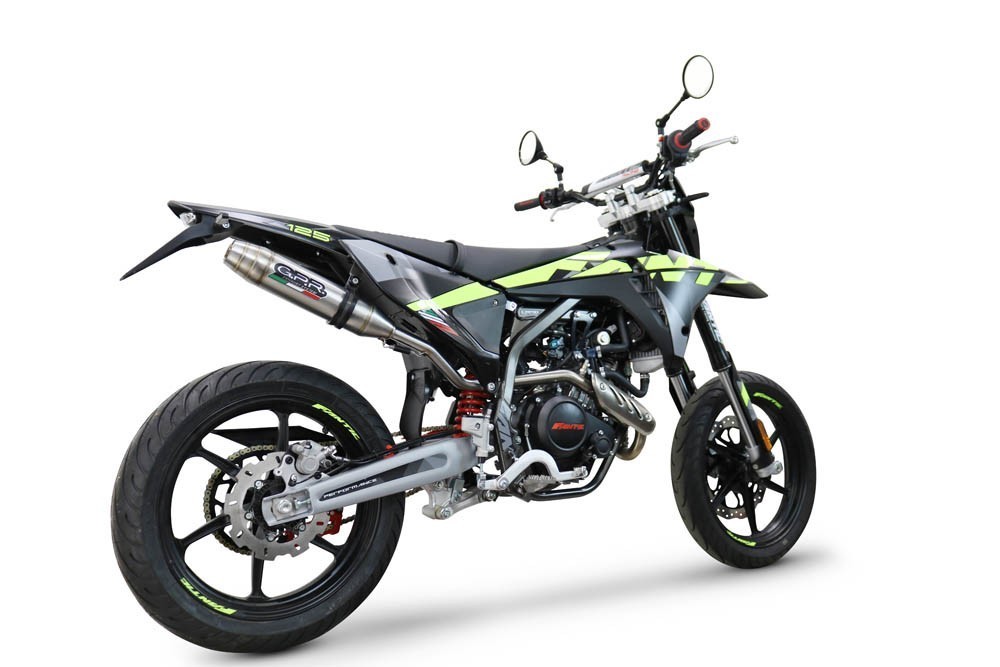 Scarico GPR compatibile con Fantic Motor XEF 125 2025-2026, Deeptone Inox, Terminale di scarico omologato, fornito con db killer estraibile, catalizzatore e raccordo specifico - immagine 8