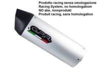 Scarico GPR compatibile con  Tuning TUNING 1980-2021, Furore alluminio, Silenziatore Racing da adattare al collettore originale,fornito con db killer estraibile