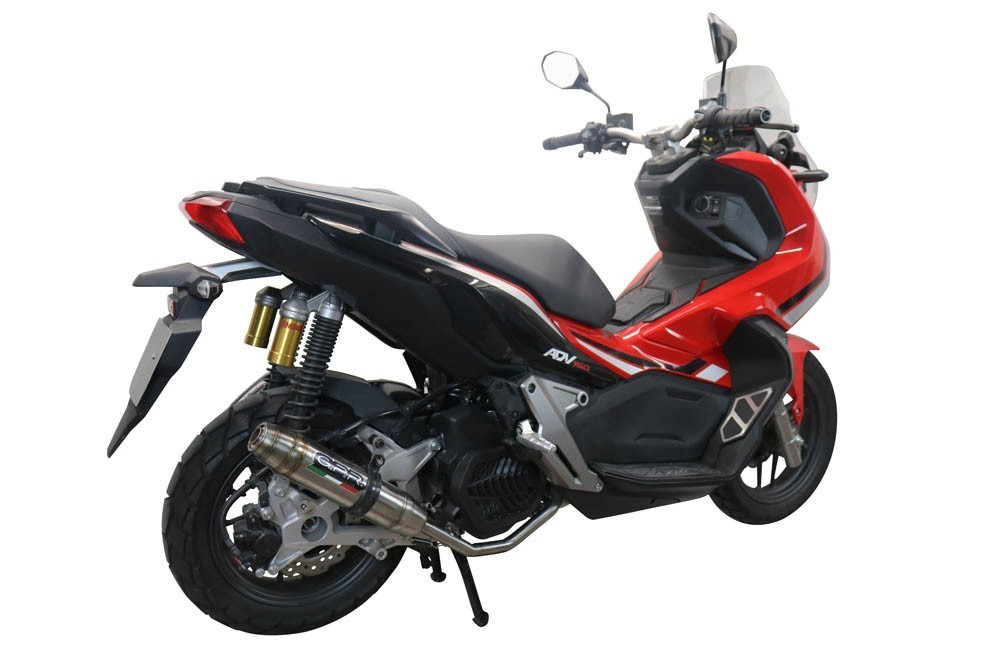 Scarico GPR compatibile con Honda X-Adv 150 2020-2023, Deeptone Inox, Scarico completo racing, fornito con db killer estraibile e collettore, non conforme per uso stradale - immagine 6