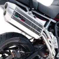 Scarico GPR compatibile con Bmw R 1150 R 2000-2006, Hyper Sonic Inox, Scarico omologato, silenziatore con db killer estraibile e raccordo specifico
