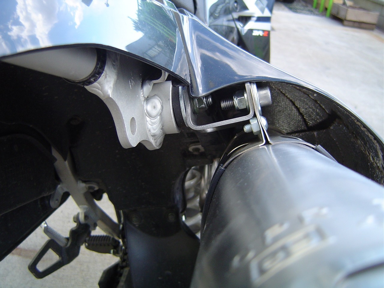 Scarico GPR compatibile con Suzuki Drz 400 SM 2005-2025, Satinox , Scarico omologato, silenziatore con db killer estraibile e raccordo specifico - immagine 6