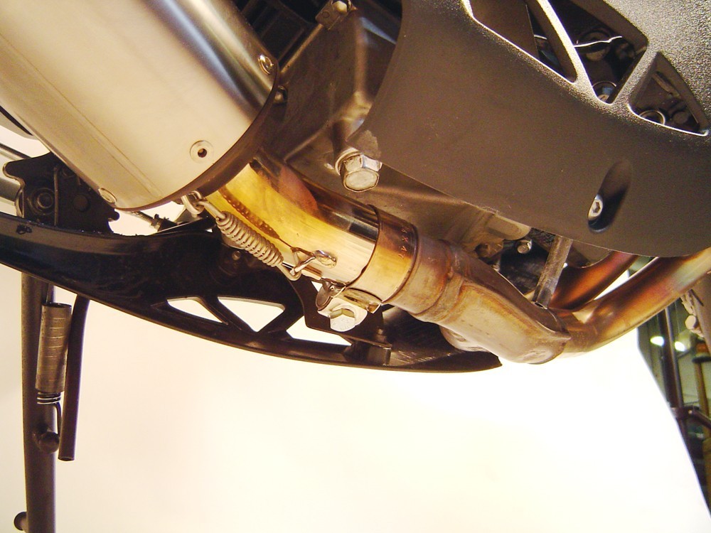 Scarico GPR compatibile con Kawasaki Versys 650 2006-2014, Satinox , Terminale di scarico omologato, fornito con db killer estraibile, catalizzatore e raccordo specifico - immagine 5