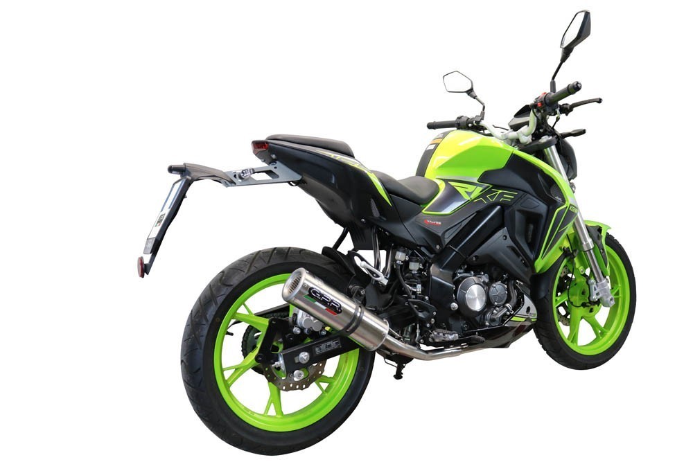 Scarico GPR compatibile con Keeway Rkf 125 2021-2023, M3 Inox , Scarico completo omologato,fornito con db killer estraibile,catalizzatore e collettore - immagine 8
