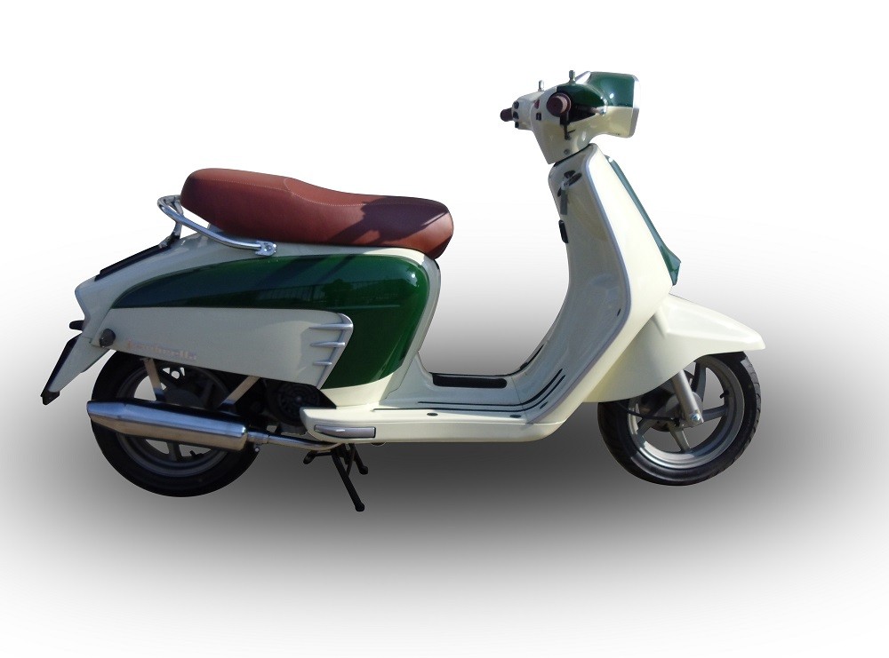 Scarico GPR compatibile con Lambretta Lambretta 125 - 150 Milano 2012-2014, Ultracone lucido, Scarico completo omologato,fornito con db killer estraibile,catalizzatore e collettore - immagine 2