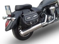Alternative view of Scarico GPR compatibile con  Yamaha Xvs 1300 Midnight Star  2006-2014, Inox Oval Bomb, Scarico omologato, silenziatore con db killer estraibile e raccordo specifico