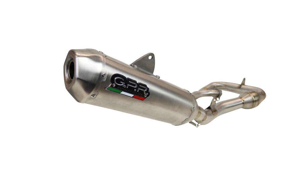 Scarico GPR compatibile con Gas Gas MC 450F 2021-2023, Pentacross FULL Titanium, Scarico completo racing, fornito con db killer estraibile e collettore, non legale per uso stradale